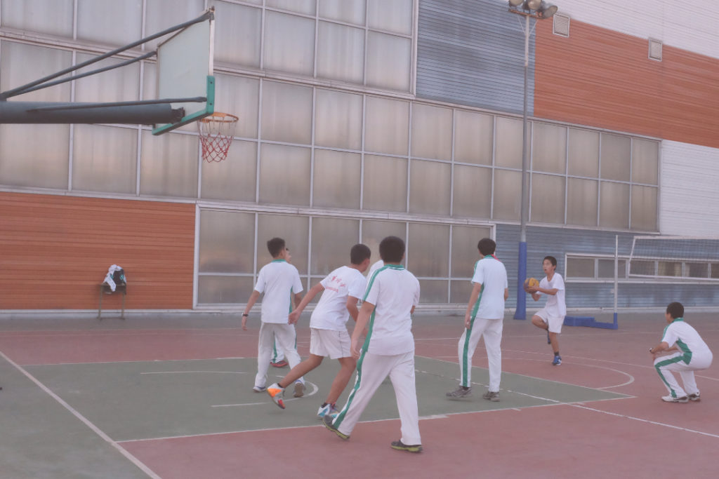 Basketball courts in Beijing