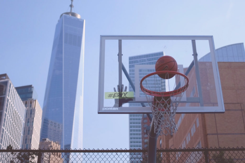 Basketball courts in New York City